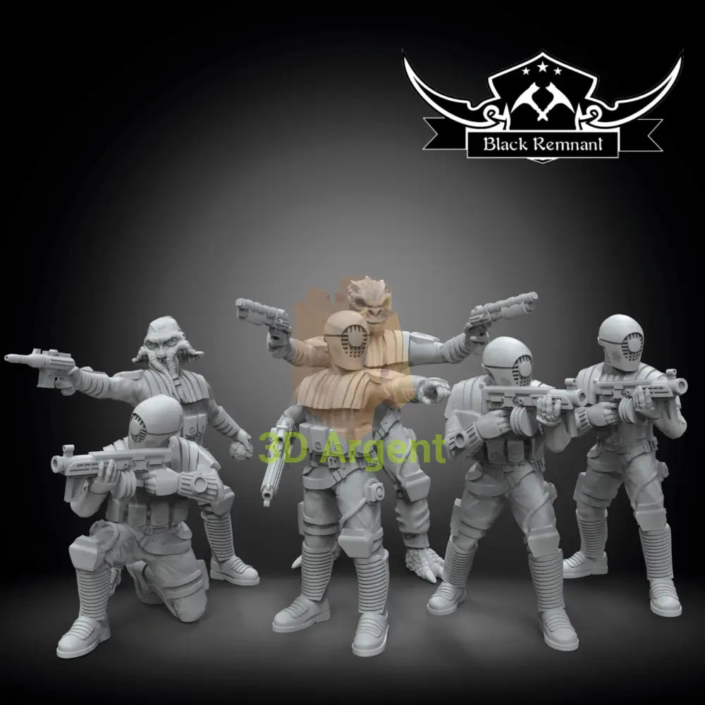 Guavian Death Gang 6x  - Star Wars Legion compatible 3D Printed Resin Miniatures