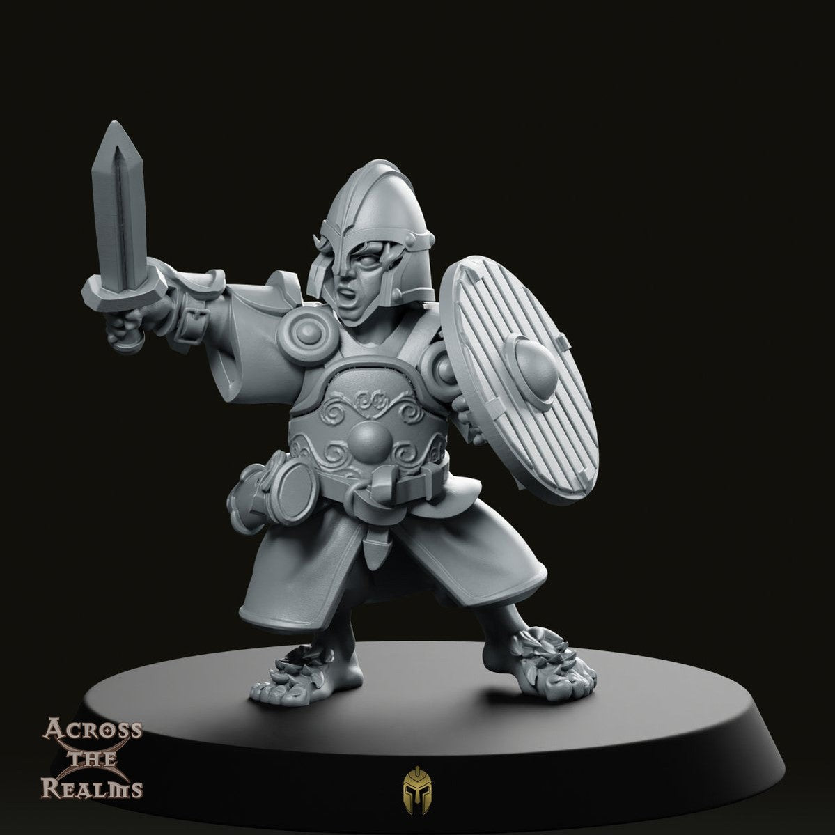 Halfling Captain Armoured Foot Miniature