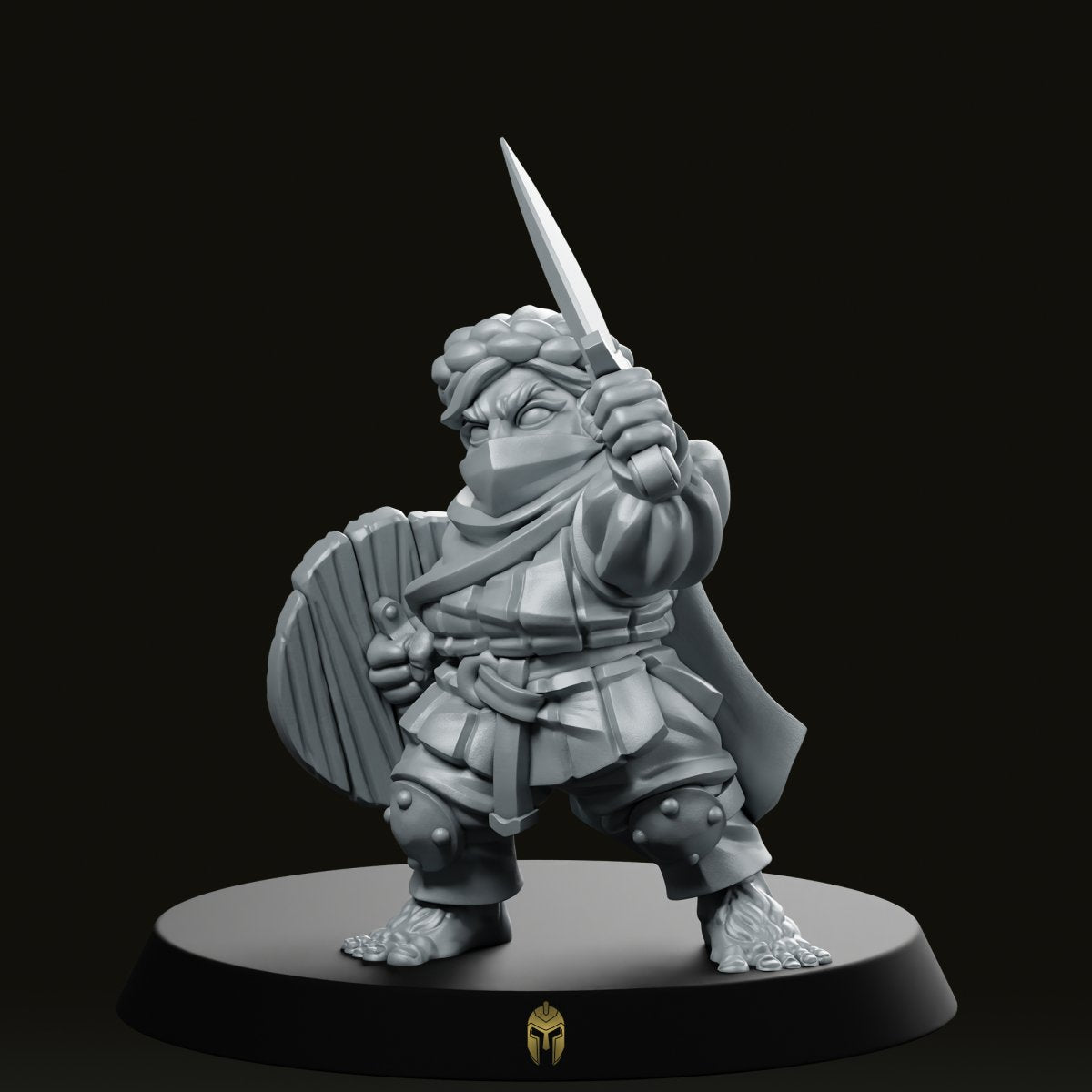 Halfling Knight Hobbit Miniature
