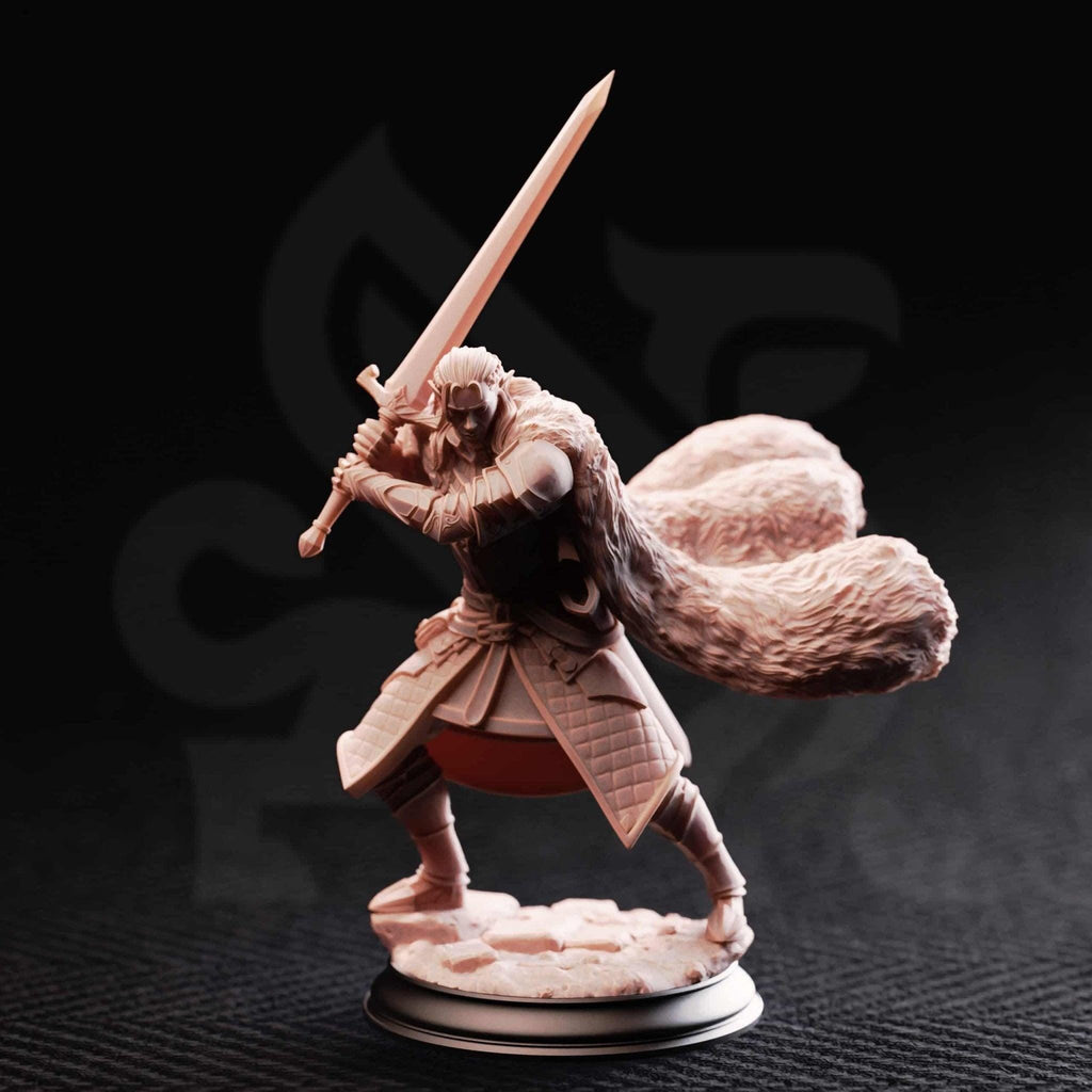 Harias of the Borderlands – Elven Fighter - 3D Fighter Miniature