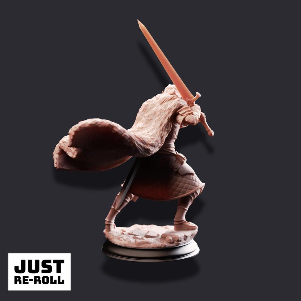 Harias of the Borderlands – Elven Fighter - 3D Fighter Miniature