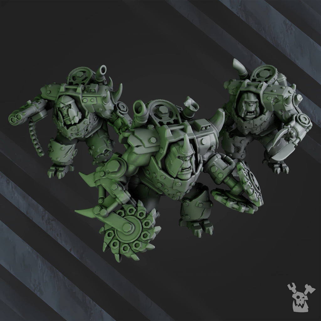 Heavy Strikerz Posse Miniatures | Orc Marauders | Grimdark Miniature | DakkaDakka