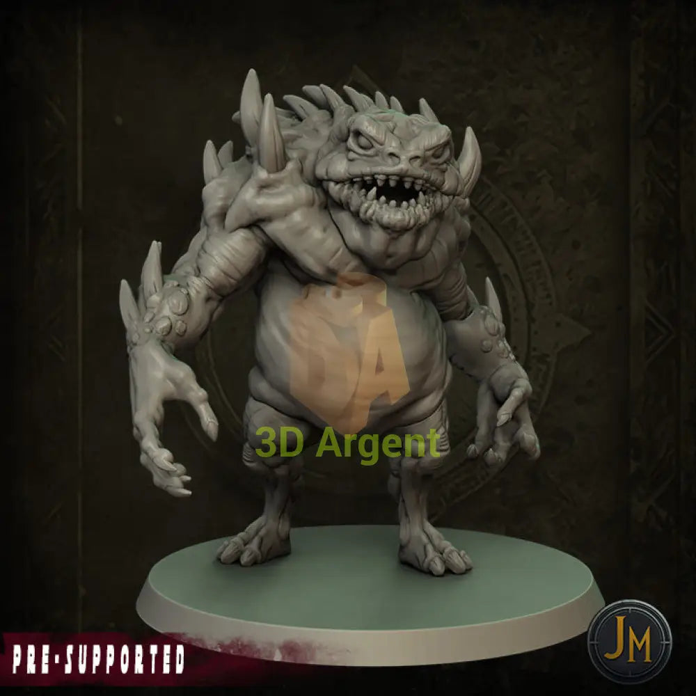 Hezrou Frog Demon - Dungeons and Dragons (D&D), DragonLance, Frostgrave, Fantasy 3D Printed Resin Miniatures