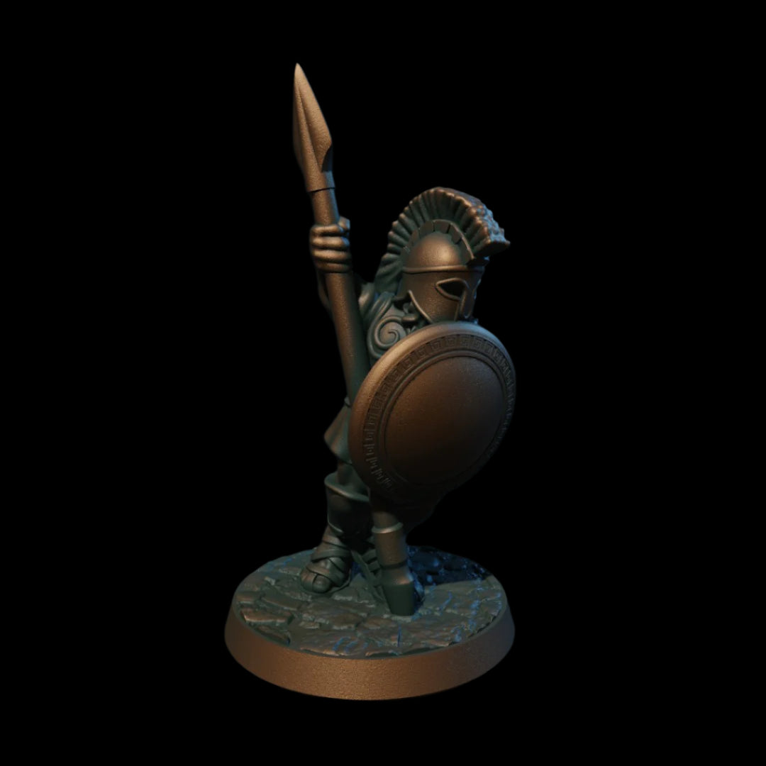 Hoplite With Spear - 3D Printed Miniature for D&D and TTRPG Gaming