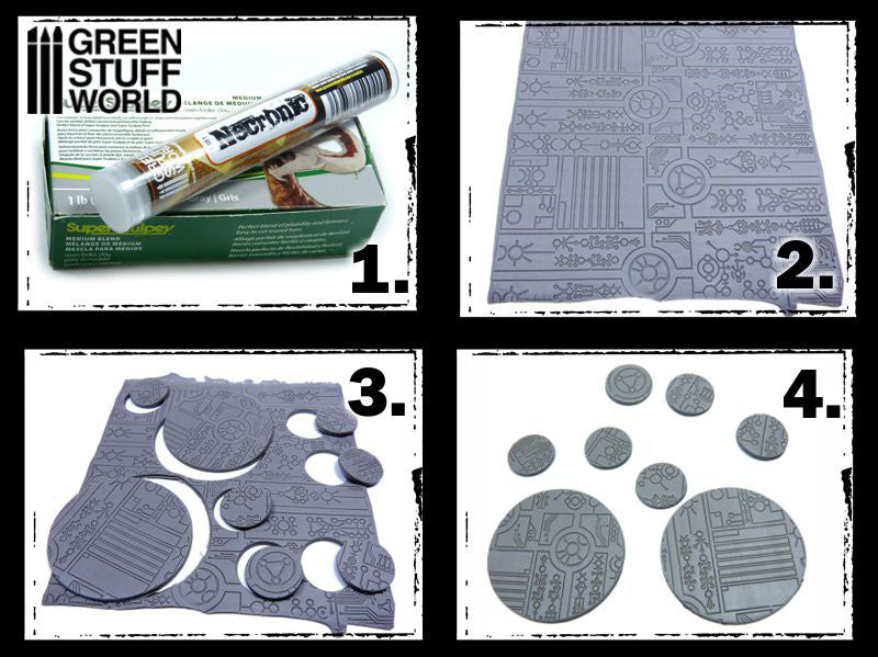 Green Stuff World Rolling Pin NECRONIC