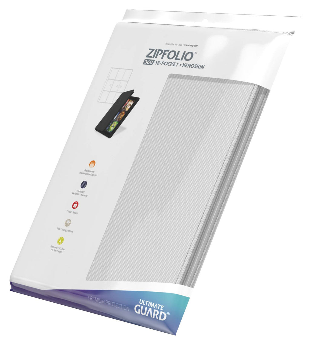Ultimate Guard Zipfolio 360 18-Pocket Xenoskin - White