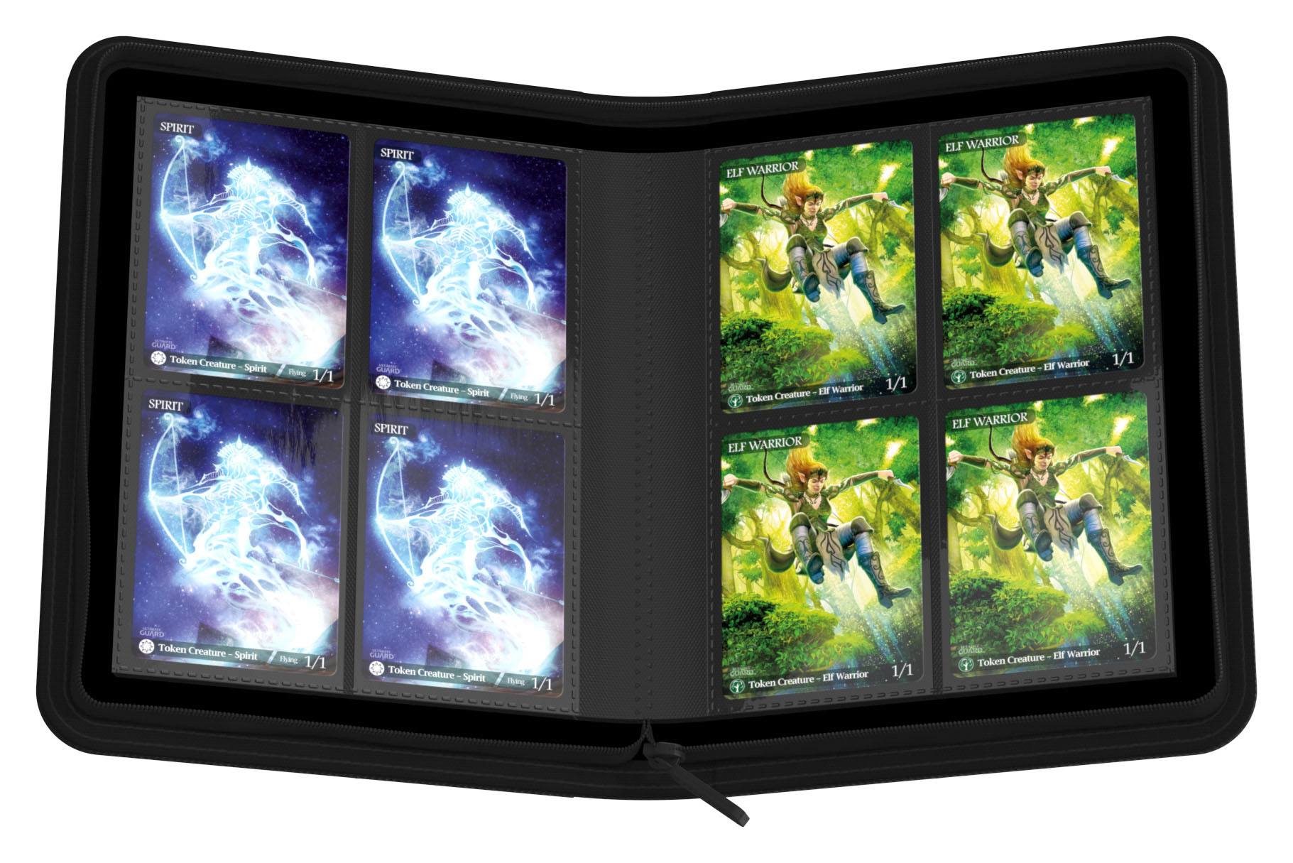 Ultimate Guard Zipfolio 160 8-Pocket Xenoskin - Black