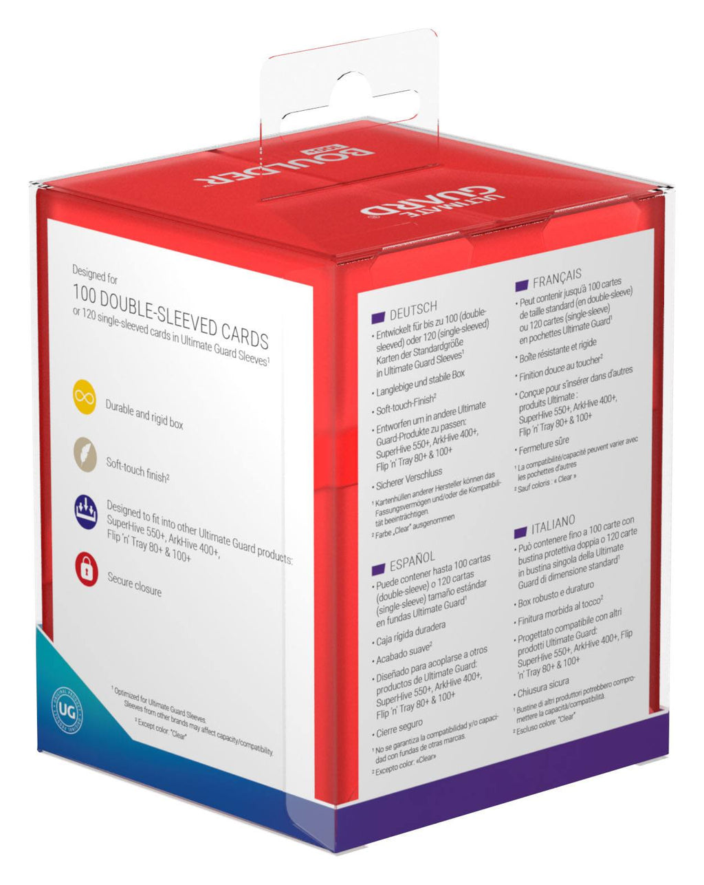 Ultimate Guard Boulder 100+ - Ruby