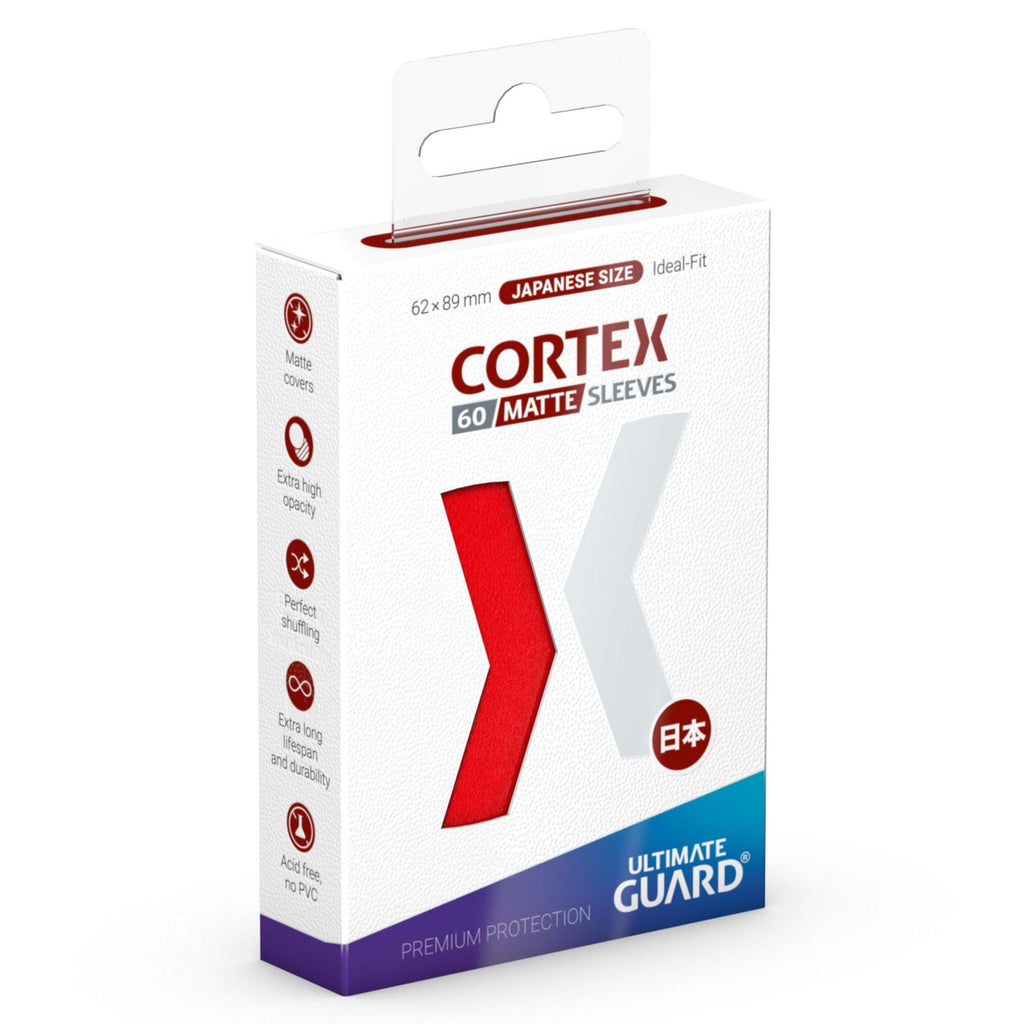 Ultimate Guard Cortex Sleeves Matte Japanese Size (60) - Red