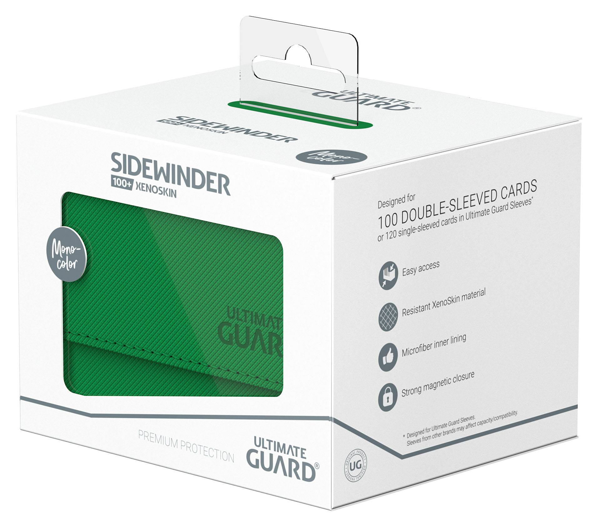 Ultimate Guard Sidewinder 100+ XenoSkin Monocolor Green