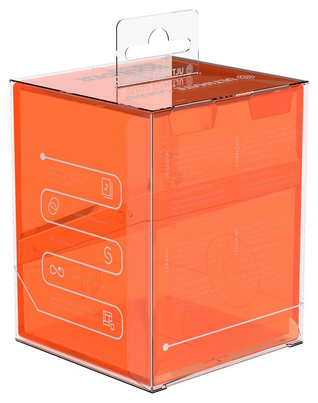 Ultimate Guard Boulder 100+ Clear - Poppy Topaz