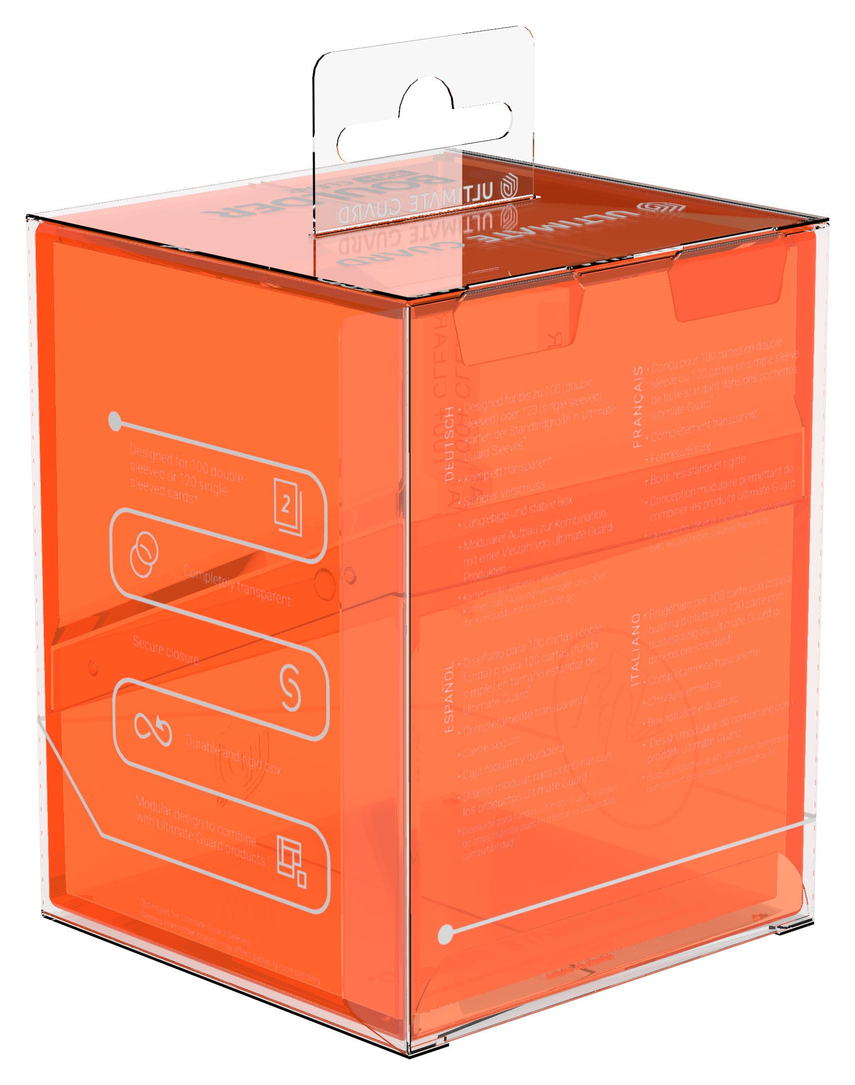 Ultimate Guard Boulder 100+ Clear - Poppy Topaz