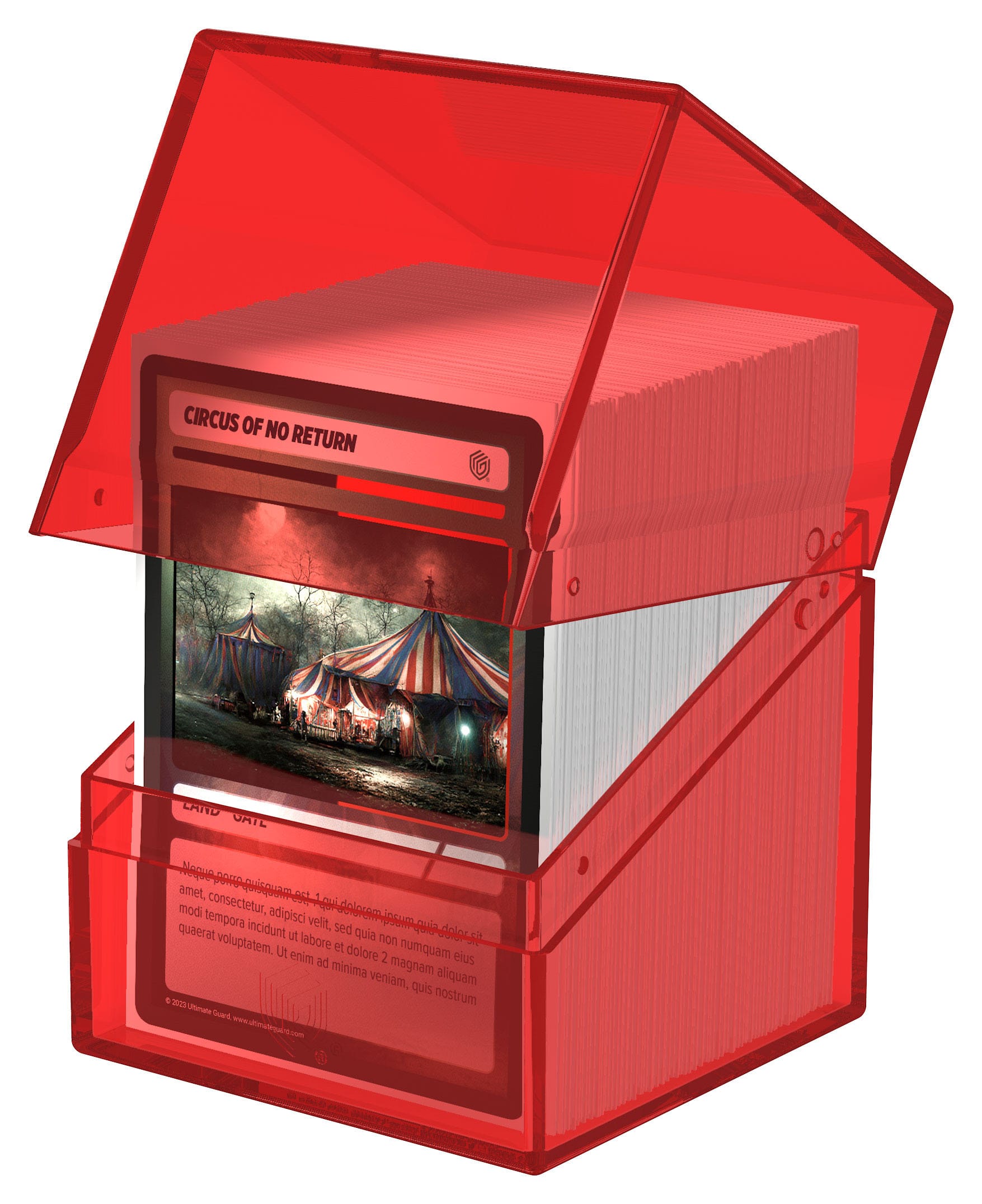 Ultimate Guard Boulder 100+ Clear - Ruby