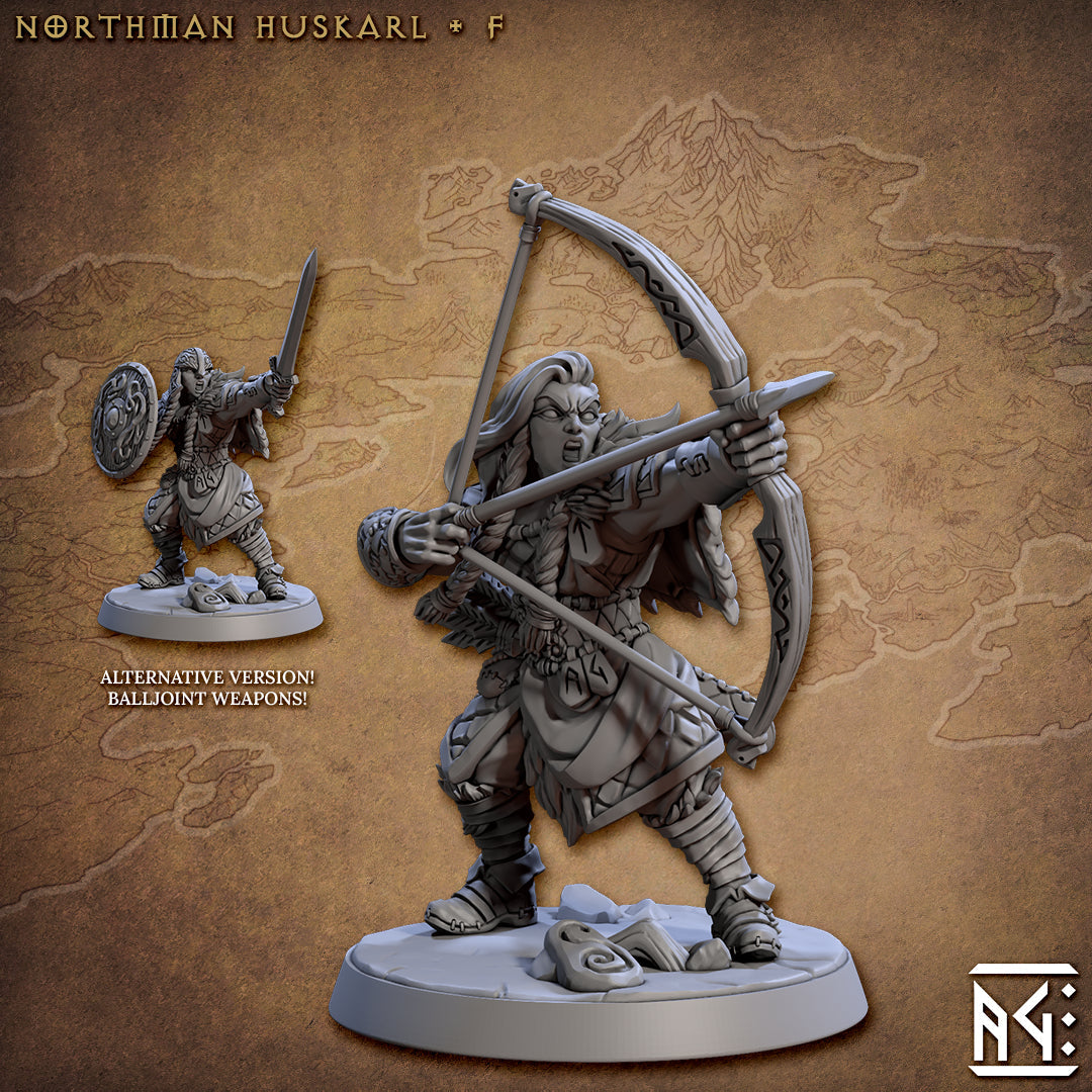 Norseman Huskarl Miniatures | Skutagaard Northmen Saga | Fantasy D&D Miniature | Artisan Guild