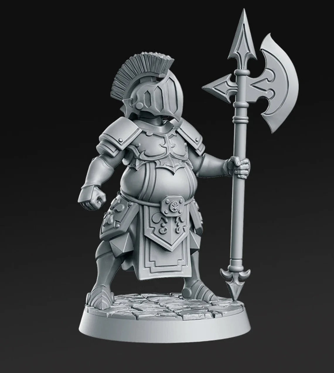 Warrior Paladin Smithy | Child Explorers | Fantasy Miniature | RN Estudio
