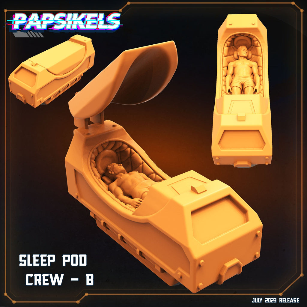 Xenowars Hibernation Station: Alien Cryotube Miniature for RPG, Sci-Fi Tabletop Gaming by Papsikels
