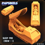 Xenowars Hibernation Station: Alien Cryotube Miniature for RPG, Sci-Fi Tabletop Gaming by Papsikels