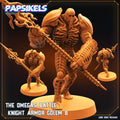 Alien vs Human Omega Battle Knight Armor Golem B Resin Miniature - 32mm Tabletop RPG Figurine