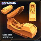 Xenowars Hibernation Station: Alien Cryotube Miniature for RPG, Sci-Fi Tabletop Gaming by Papsikels