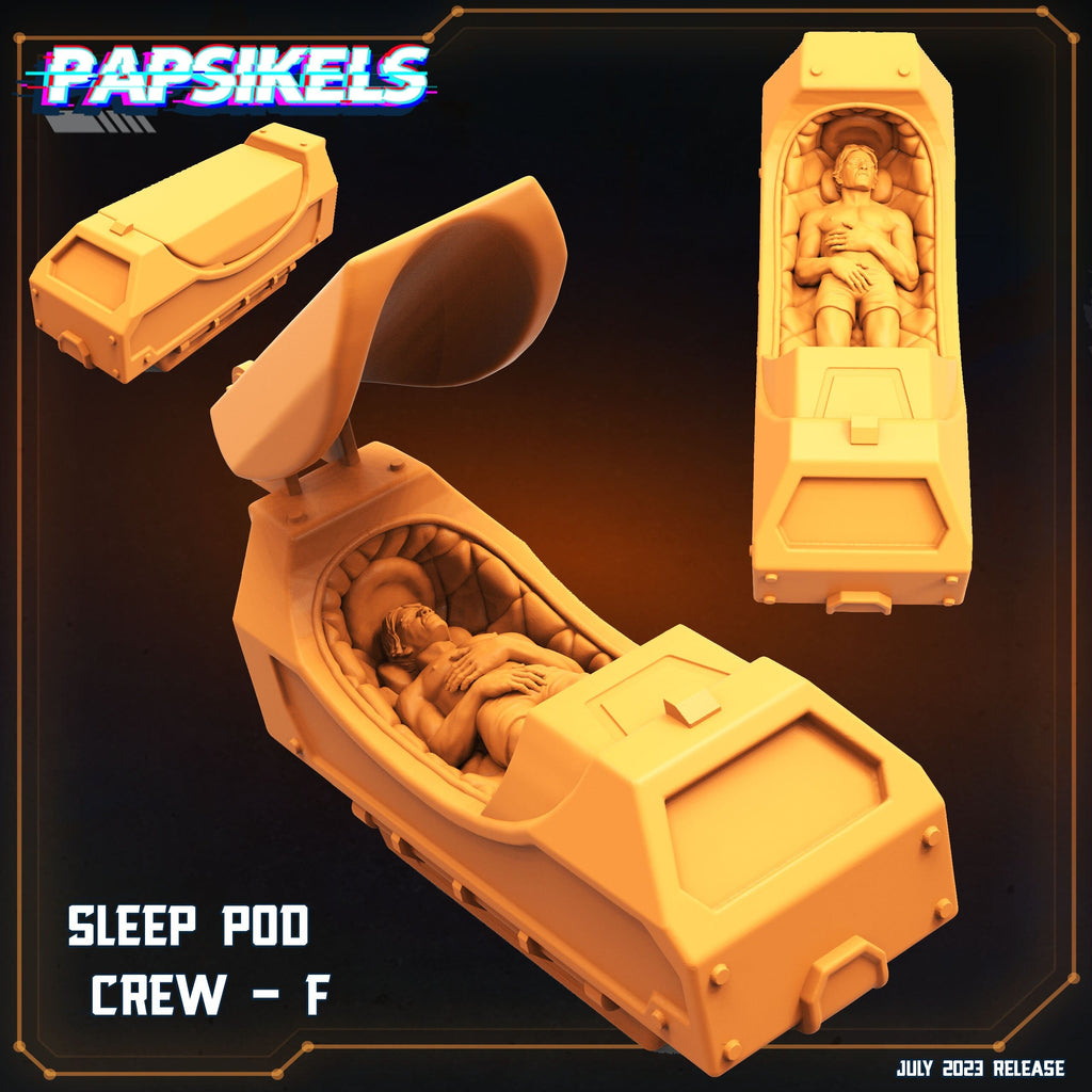 Xenowars Hibernation Station: Alien Cryotube Miniature for RPG, Sci-Fi Tabletop Gaming by Papsikels