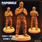 32mm Alien vs Humans Nostromo Space Crew Miniatures Set - 7 Detailed Figures for RPG