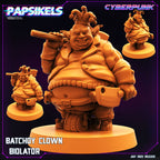 Cyberpunk Batchoy Clown Biolator Miniature - 32mm RPG Figure for Tabletop Gaming