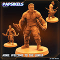 Arnie Welcome to the Jungle Skull Hunter Miniature - 32mm Resin Fantasy Figure for Tabletop RPG