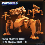 Xenowars Genesis FKSMA Crawler Drone E-72 Plasma Killer Squad - Sci-Fi Tabletop Miniature 32mm by Papsikels