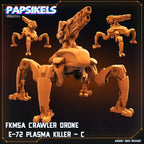 Xenowars Genesis FKSMA Crawler Drone E-72 Plasma Killer Squad - Sci-Fi Tabletop Miniature 32mm by Papsikels