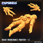 Xenowars Genesis: Dead Resistance Fighters - Sci-Fi Resin Miniature for Tabletop RPG (32mm)