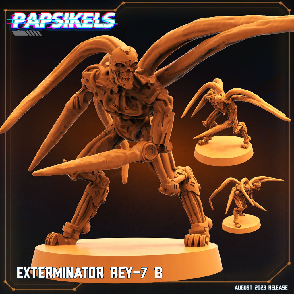 Xenowars Genesis: Exterminator Rey-7 Squad - 32mm Sci-Fi Resin Miniature for Tabletop RPG & Wargaming