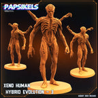 Xenowars Genesis: Xeno Human Hybrid Evolution Miniature - 32mm Sci-Fi Resin Figure for Tabletop RPG Gaming