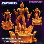 Cyberpunk Bio-Mechanical Miniature: Papsikels Guyver RPG Gaming Model