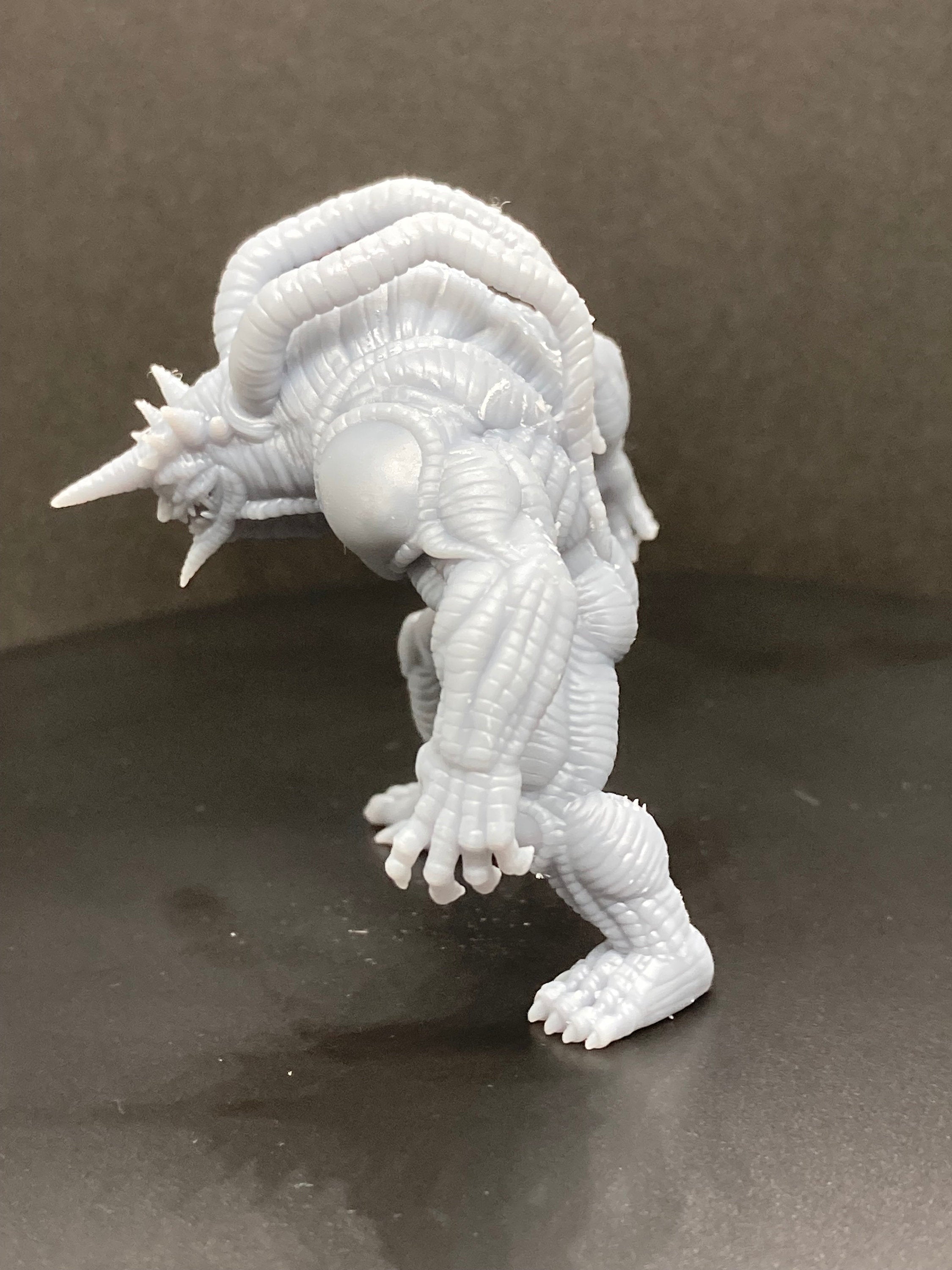 Cyberpunk Chameleords Miniature: Guyver-Inspired Zoanoid Figure for RPG, Tabletop Games & Anime Fans