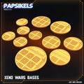 Xenowars Miniature Bases for Papsikels: 32mm, 40mm, 50mm Cyberpunk RPG Gaming Accessories