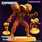 Cyberpunk Velamore (Guyver) 32mm Miniature - Papsinoid RPG Figurine for Tabletop Gaming