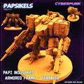 Terralco Armored Frame: Cyberpunk Miniature Sculpture for Wargaming, RPG & TTRPG by Papz Industries