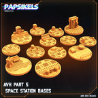 Alien vs Human Station Bases: Part 5 - 25mm & 32mm Miniatures for RPG, TTRPG, Cyberpunk Games