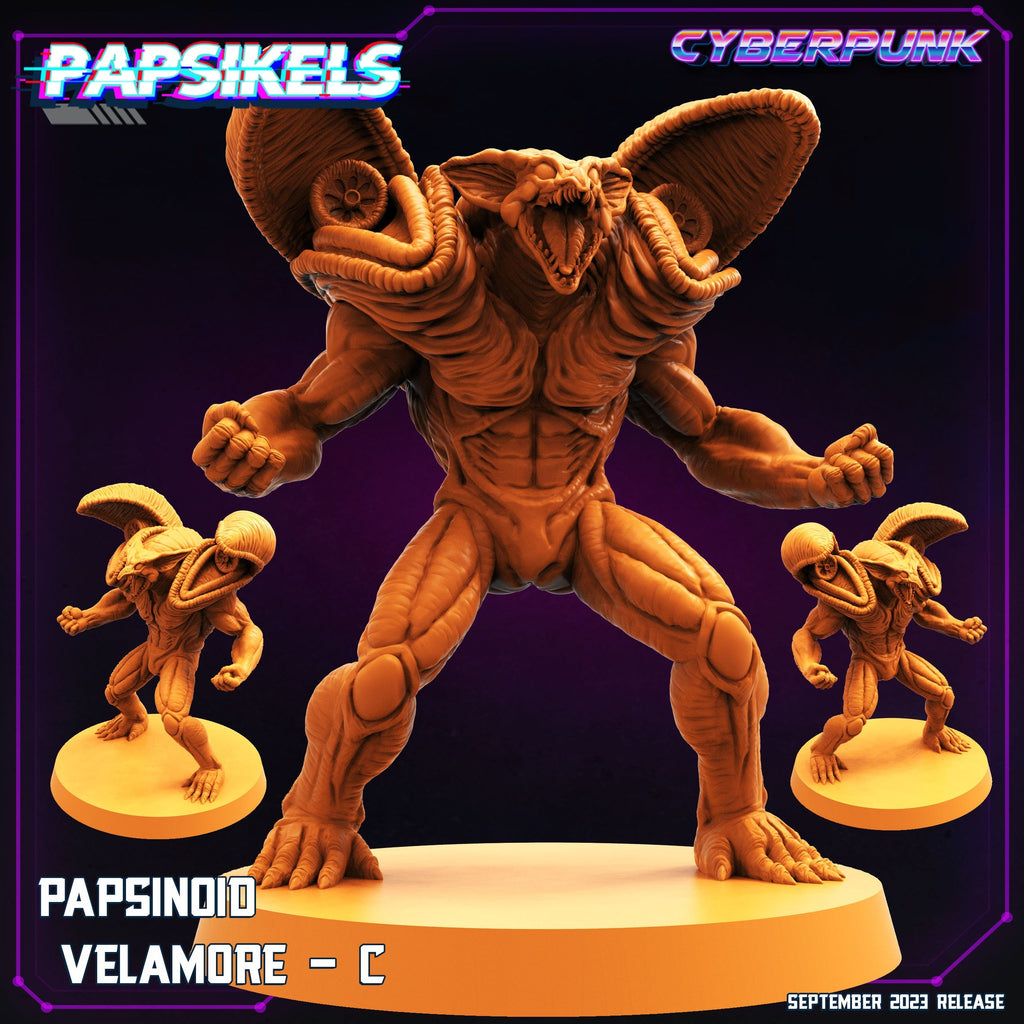 Cyberpunk Velamore (Guyver) 32mm Miniature - Papsinoid RPG Figurine for Tabletop Gaming