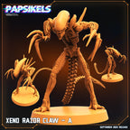 Alien Razor Claw Miniature: Sci-Fi 32mm Resin Figure for Tabletop RPG, Xenowars, AVP Games