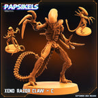 Alien Razor Claw Miniature: Sci-Fi 32mm Resin Figure for Tabletop RPG, Xenowars, AVP Games