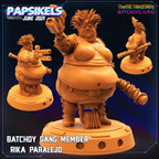 Cyberpunk Batchoy Gang Member Rika Paralejo 32mm Miniature for RPG & TTRPG Games