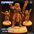 Elder Dishonoured Yey'in-Thwei "Brave Blood" Skull Hunter Army - 32mm Resin Miniatures for Tabletop RPG & One Page Rules