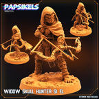 Skull Hunter Miniature - One Page Rules Army - Widow Si El - 32mm Tabletop Figurine