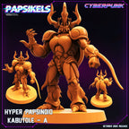Cyberpunk Hyper Papsinoid Kabutole 32mm Miniature - Guyver Inspired RPG Figurine for Tabletop Gaming