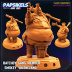 Cyberpunk Batchoy Gang Member Smokey Valenciano 32mm Miniature for RPG and TTRPG Tabletop Gaming