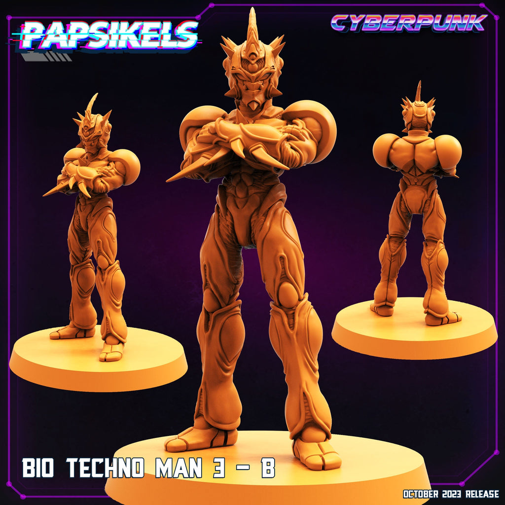 Cyberpunk Bio Techno Guyver Man 32mm Miniature for RPG, TTRPG, Anime & Manga Enthusiasts