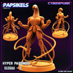 Cyberpunk Hyper Papsinoid Eleguu 32mm Miniature - Guyver-Inspired Papsikels for RPG and Tabletop Gaming