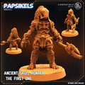 Ancient Skull Hunter The First One Miniature - 32mm Resin Figure for Tabletop RPG and One Page Rules