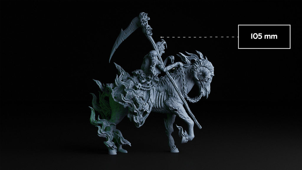 Halloween Death Atlas Miniature: 3D Printed Figurine for D&D, Pathfinder, and TTRPG Tabletop Games